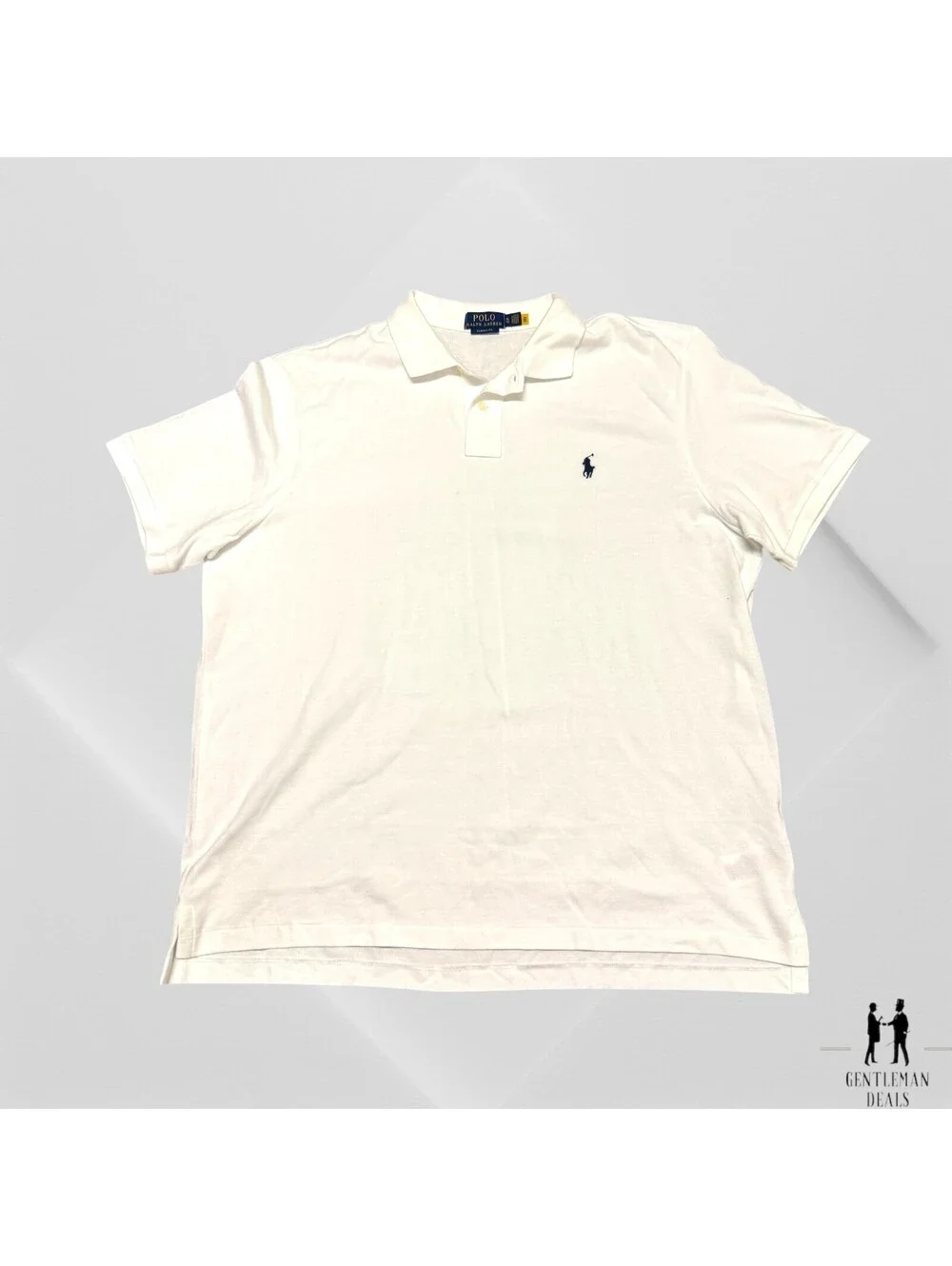 Polo Ralph Lauren Mens White Polo  Short Sleeve Classic Fit Pony Golf XL